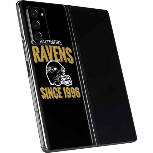 NFL Baltimore Ravens Helmet Galaxy Z Fold2 5G Skin