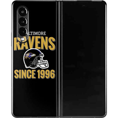 NFL Baltimore Ravens Helmet Galaxy Z Fold3 5G Skin