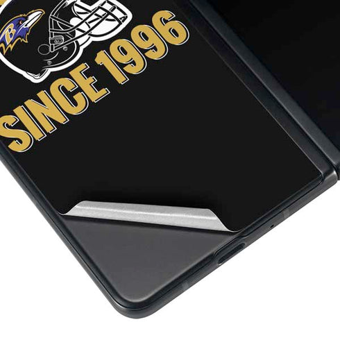 NFL Baltimore Ravens Helmet Galaxy Z Fold3 5G Skin