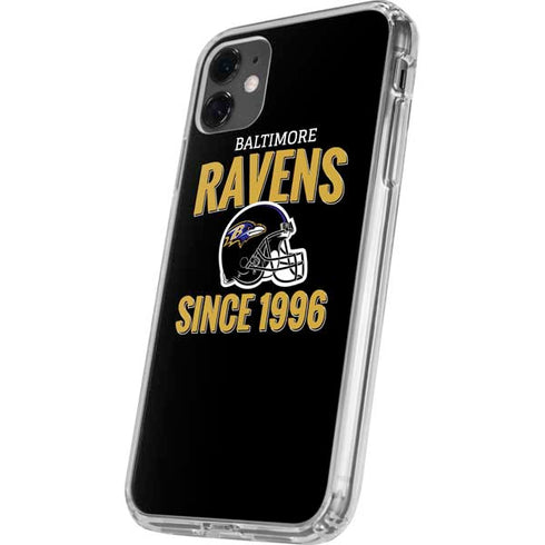 NFL Baltimore Ravens Helmet iPhone 11 Clear Case
