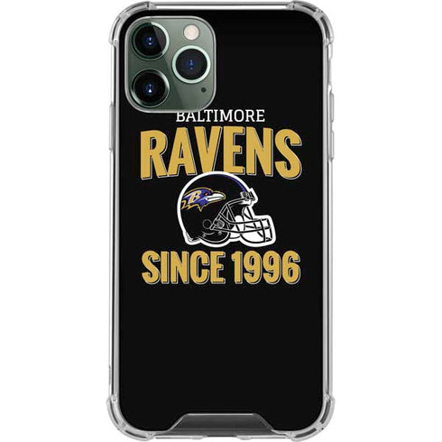 NFL Baltimore Ravens Helmet iPhone 11 Pro Max Clear Case