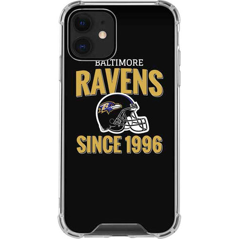 NFL Baltimore Ravens Helmet iPhone 12 Clear Case