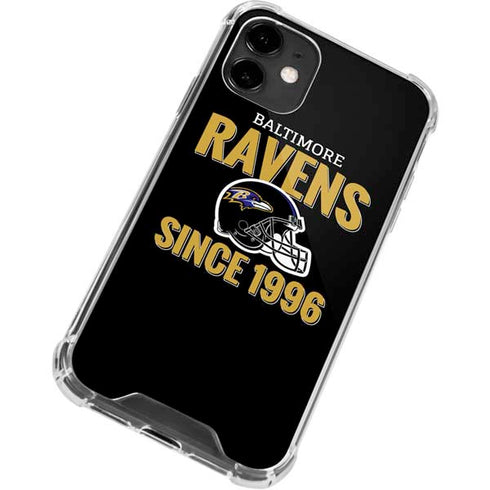 NFL Baltimore Ravens Helmet iPhone 12 Mini Clear Case