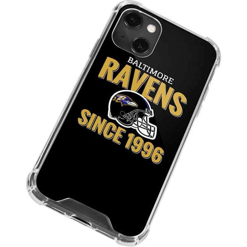 NFL Baltimore Ravens Helmet iPhone 13 Mini Clear Case