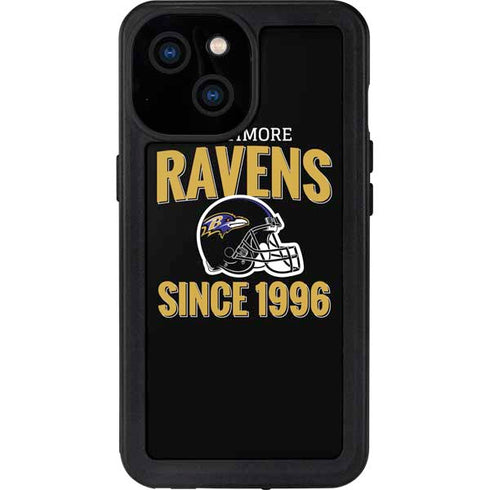 NFL Baltimore Ravens Helmet iPhone 13 Mini Waterproof Case
