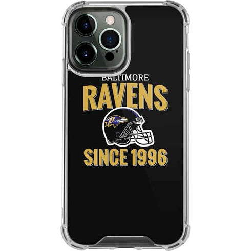 NFL Baltimore Ravens Helmet iPhone 14 Pro Max Clear Case