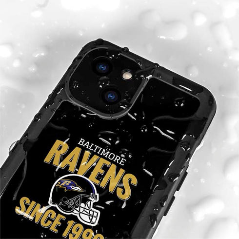 NFL Baltimore Ravens Helmet iPhone 15 Waterproof Case