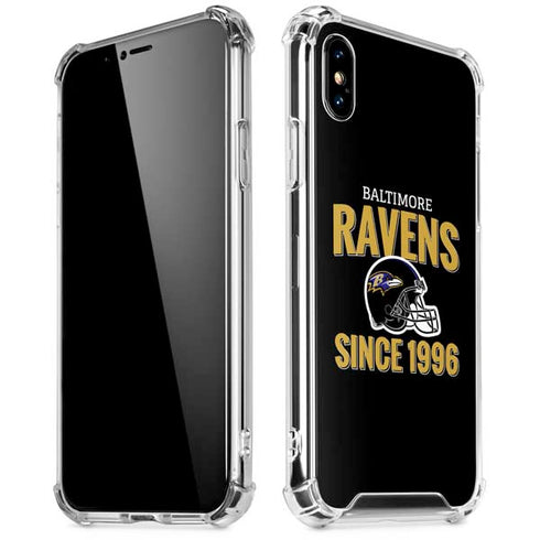 NFL Baltimore Ravens Helmet iPhone XS Max Clear Case