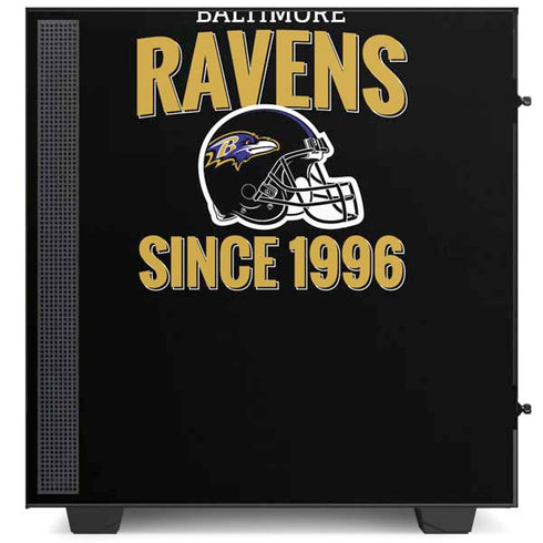 NFL Baltimore Ravens Helmet NZXT H510 Compact ATX Mid-Tower Case Skin