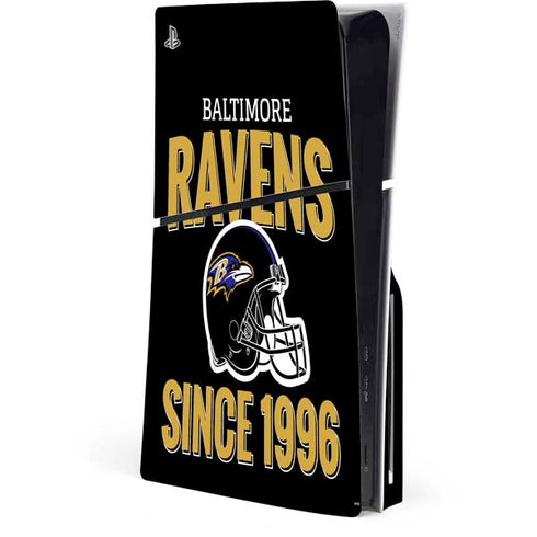 NFL Baltimore Ravens Helmet PS5 Slim Disk Console Skin