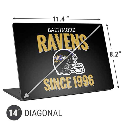 NFL Baltimore Ravens Helmet Universal Laptop 14in (11.4 x 8.2in) Skin