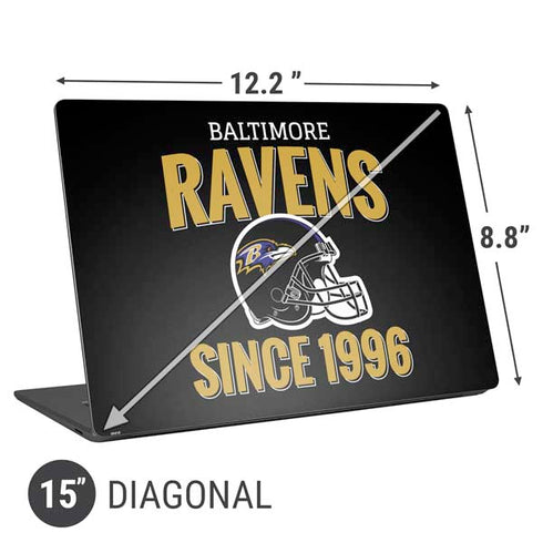 NFL Baltimore Ravens Helmet Universal Laptop 15in (12.2 x 8.8in) Skin