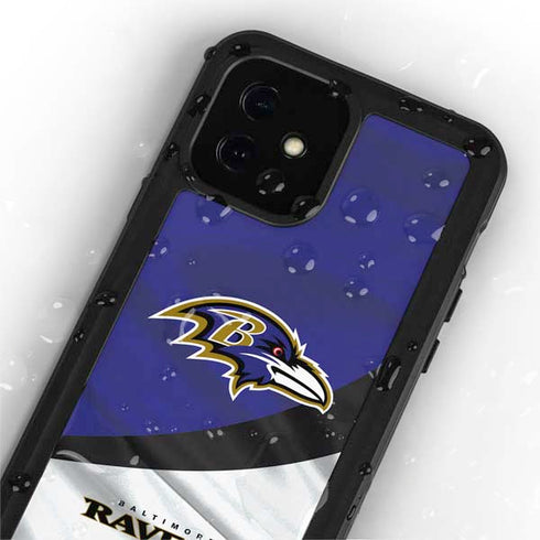 NFL Baltimore Ravens iPhone 12 Mini Waterproof Case
