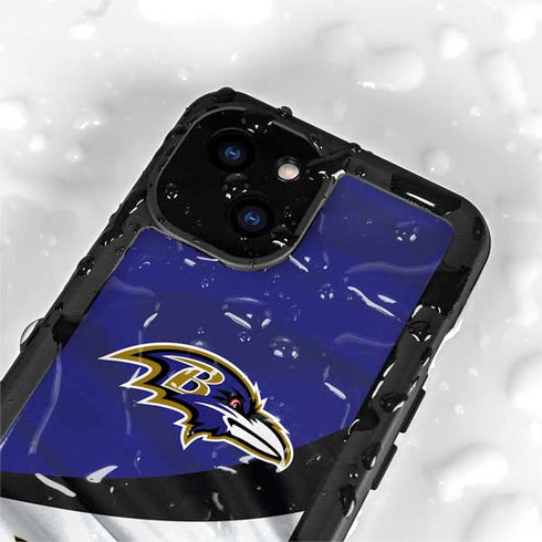 NFL Baltimore Ravens iPhone 13 Mini Waterproof Case