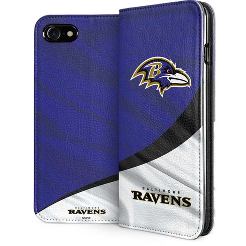 NFL Baltimore Ravens iPhone SE (2nd & 3rd Gen) Folio Case