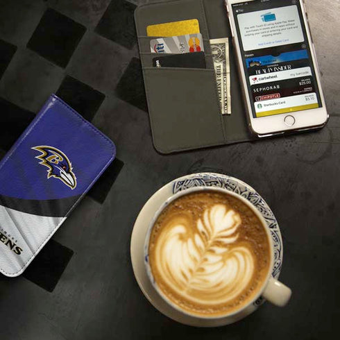 NFL Baltimore Ravens iPhone SE (2nd & 3rd Gen) Folio Case