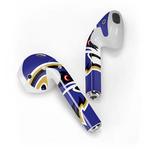 NFL Baltimore Ravens Large Logo Apple AirPods Skin