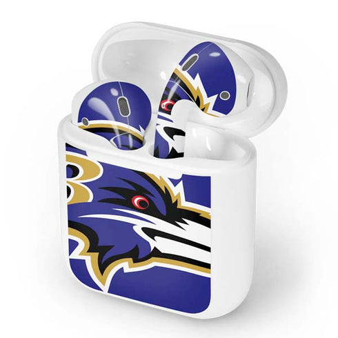 NFL Baltimore Ravens Large Logo Apple AirPods Skin