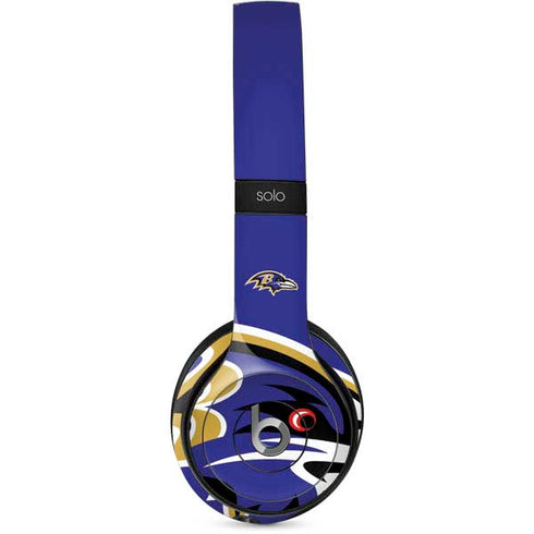 NFL Baltimore Ravens Large Logo Beats Solo 2 Wired Skin