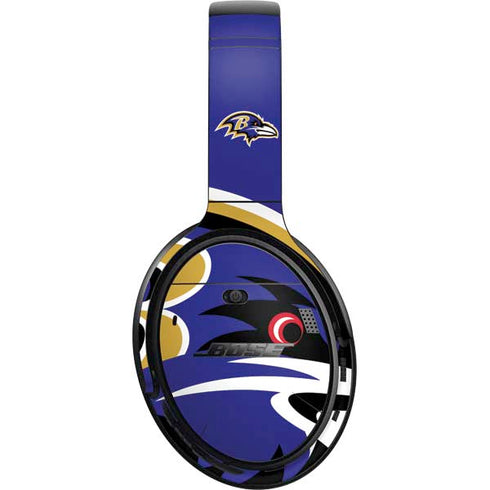 NFL Baltimore Ravens Large Logo Bose QuietComfort 35 II Headphones Skin