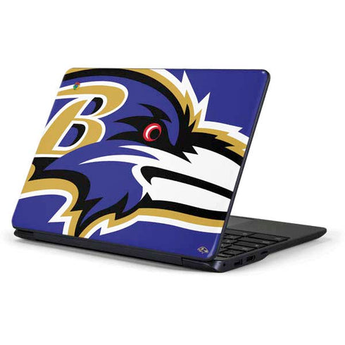 NFL Baltimore Ravens Large Logo Samsung Chromebook Skin