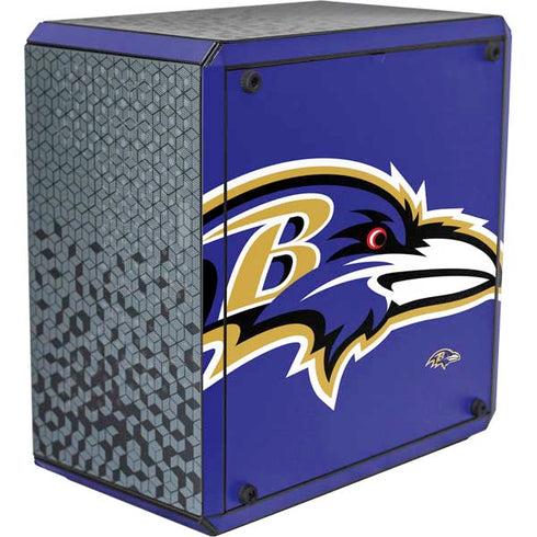NFL Baltimore Ravens Large Logo Cooler Master MasterBox Q300L Mini Tower Skin