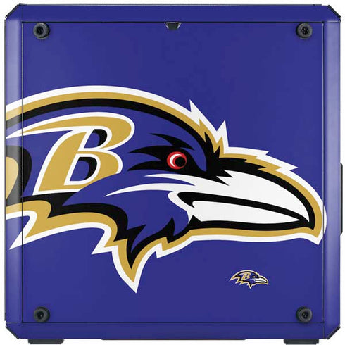 NFL Baltimore Ravens Large Logo Cooler Master MasterBox Q300L Mini Tower Skin
