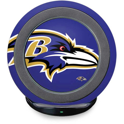 NFL Baltimore Ravens Large Logo Fast Charge Wireless Charging Stand Skin