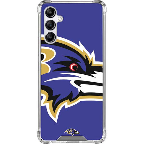 NFL Baltimore Ravens Large Logo Galaxy A14 5G Clear Case
