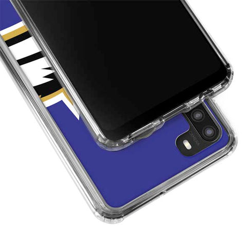 NFL Baltimore Ravens Large Logo Galaxy A21 Clear Case