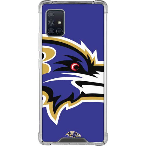 NFL Baltimore Ravens Large Logo Galaxy A51 5G Clear Case