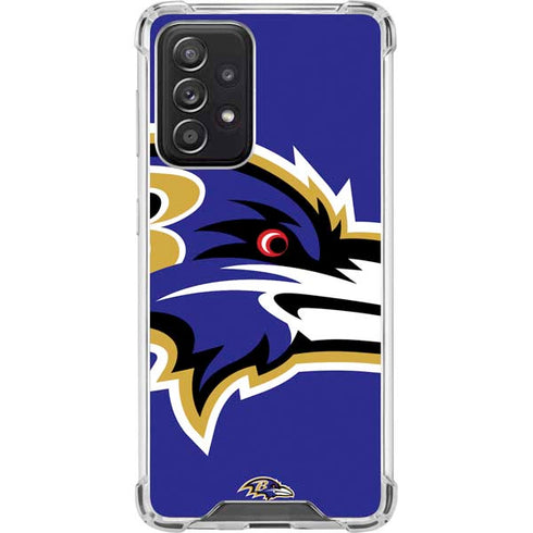 NFL Baltimore Ravens Large Logo Galaxy A52 5G Clear Case
