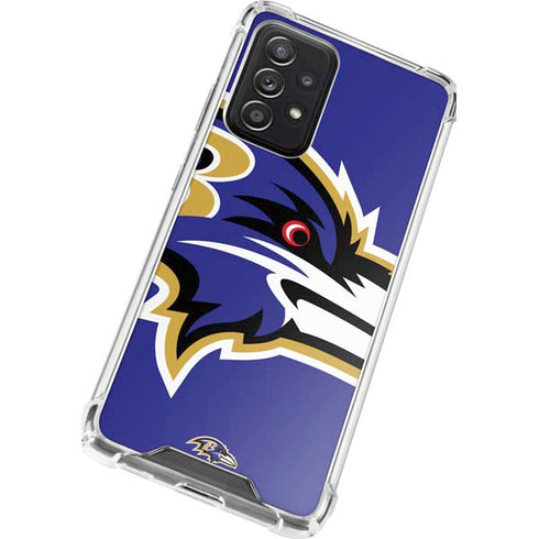 NFL Baltimore Ravens Large Logo Galaxy A52 5G Clear Case