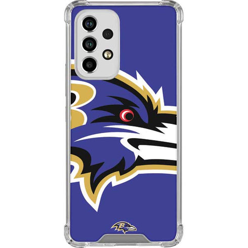NFL Baltimore Ravens Large Logo Galaxy A53 5G Clear Case