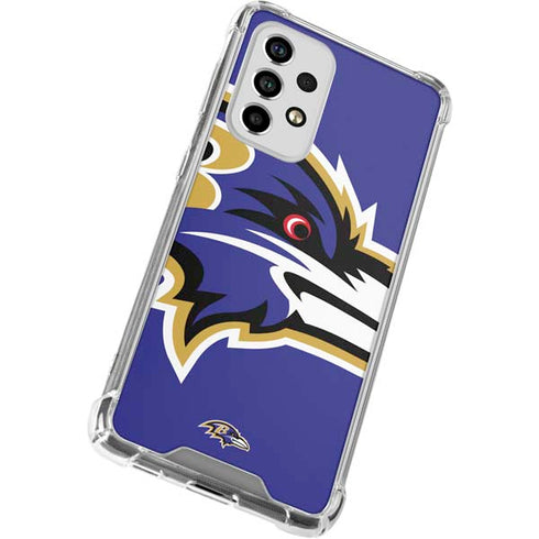 NFL Baltimore Ravens Large Logo Galaxy A53 5G Clear Case