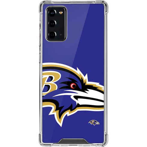 NFL Baltimore Ravens Large Logo Galaxy Note20 5G Clear Case