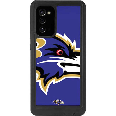 NFL Baltimore Ravens Large Logo Galaxy Note20 5G Waterproof Case