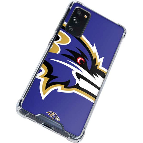 NFL Baltimore Ravens Large Logo Galaxy S20 FE Clear Case