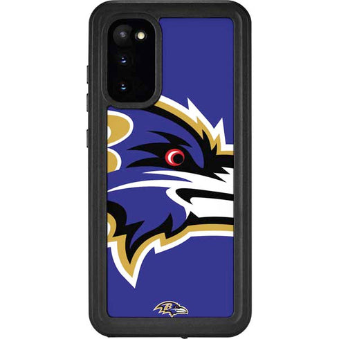 NFL Baltimore Ravens Large Logo Galaxy S20 Waterproof Case