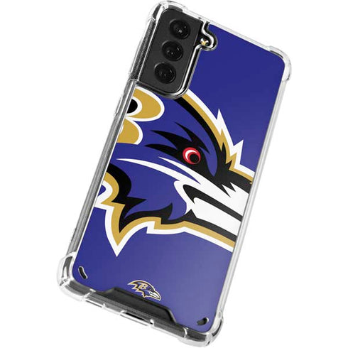 NFL Baltimore Ravens Large Logo Galaxy S21 5G Clear Case
