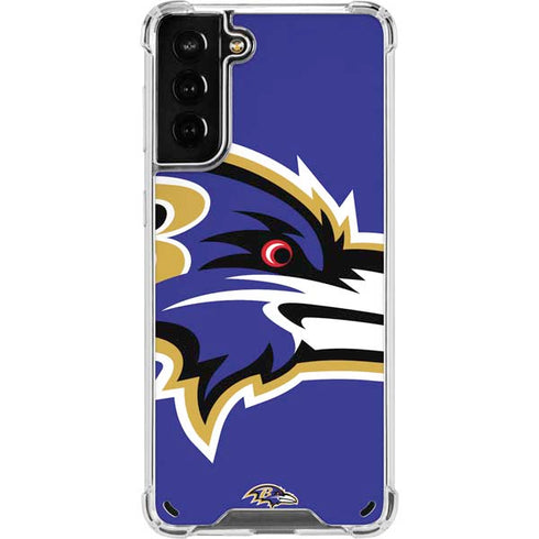 NFL Baltimore Ravens Large Logo Galaxy S21 Plus 5G Clear Case