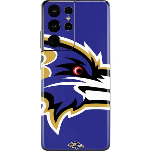 NFL Baltimore Ravens Large Logo Galaxy S21 Ultra 5G Skin