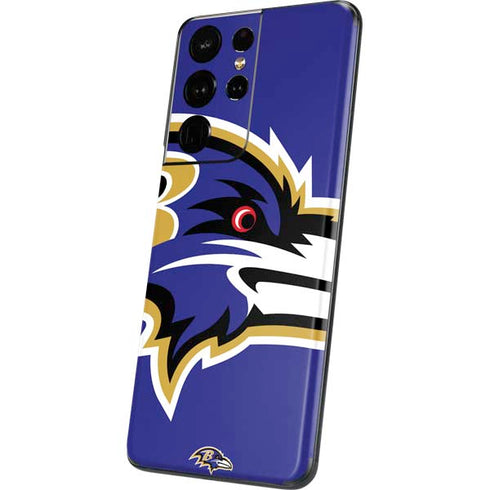 NFL Baltimore Ravens Large Logo Galaxy S21 Ultra 5G Skin