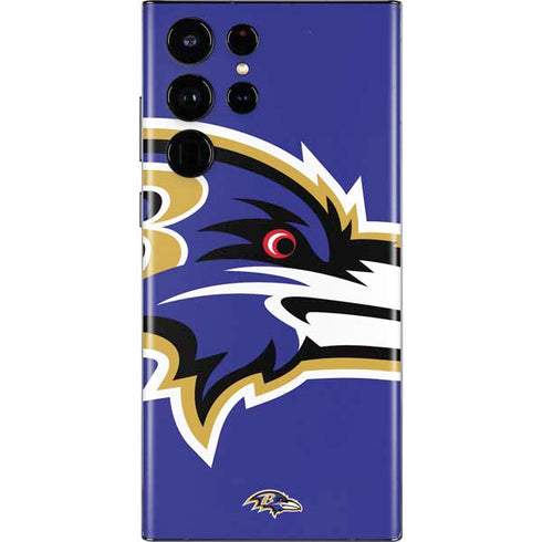 NFL Baltimore Ravens Large Logo Galaxy S22 Ultra Skin
