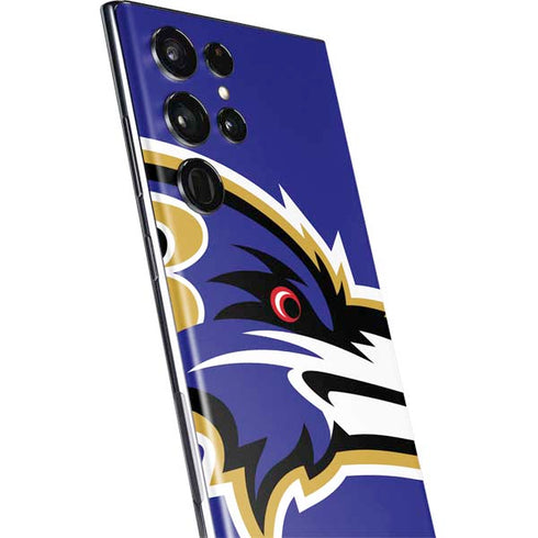NFL Baltimore Ravens Large Logo Galaxy S22 Ultra Skin