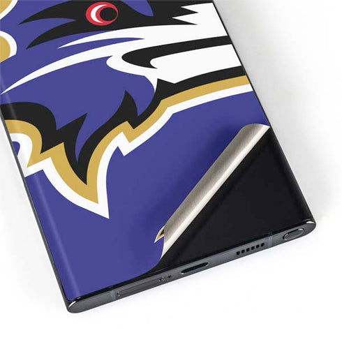 NFL Baltimore Ravens Large Logo Galaxy S22 Ultra Skin