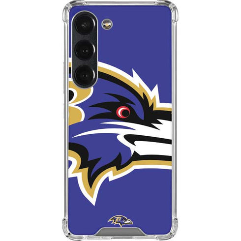 NFL Baltimore Ravens Large Logo Galaxy S23 Clear Case