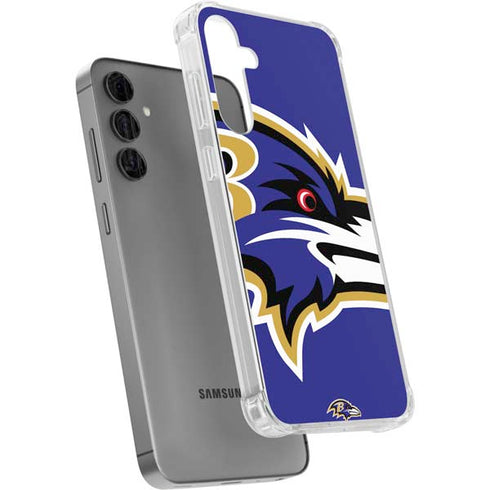 NFL Baltimore Ravens Large Logo Galaxy S24 Plus Clear Case