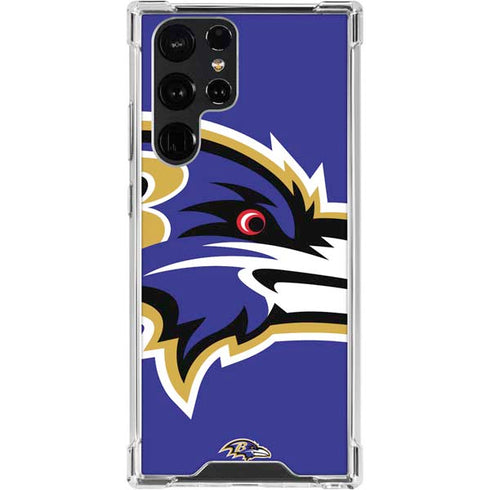 NFL Baltimore Ravens Large Logo Galaxy S24 Ultra Clear Case