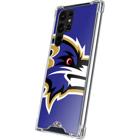 NFL Baltimore Ravens Large Logo Galaxy S24 Ultra Clear Case